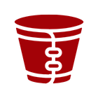 Red icon of a pet protective cone